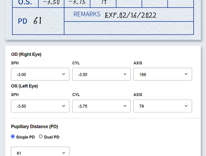 Single Vision Rx Vision Difference How to Read a Prescription – Eydology