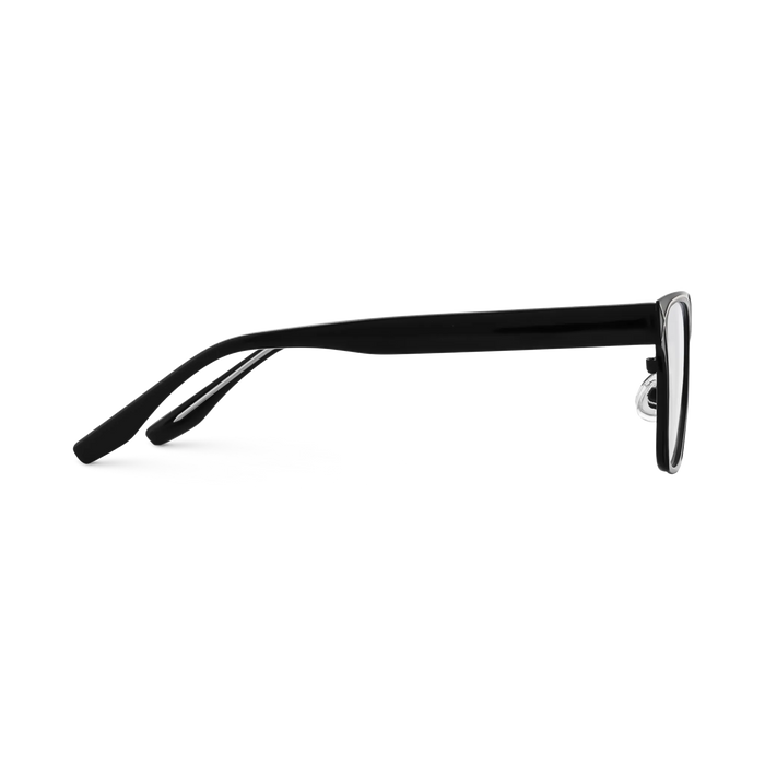 Sutton Black & Silver Square Glasses 4