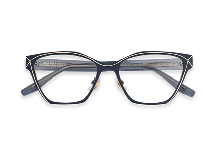Sutton Navy Blue Square Glasses 1