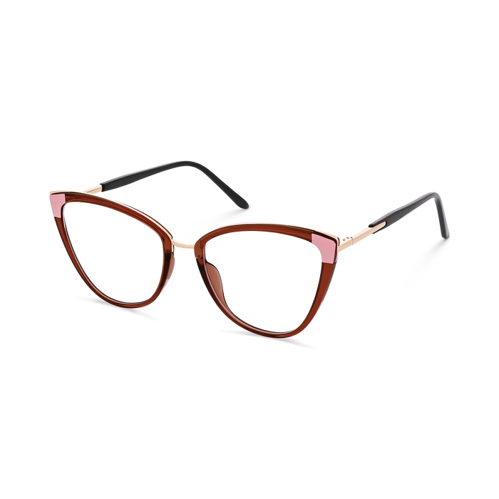 Tate Dark Brown Women's Cat Eye Glasses 3