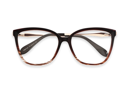 Wynter Dark Brown Women's Cat Eye Glasses 1