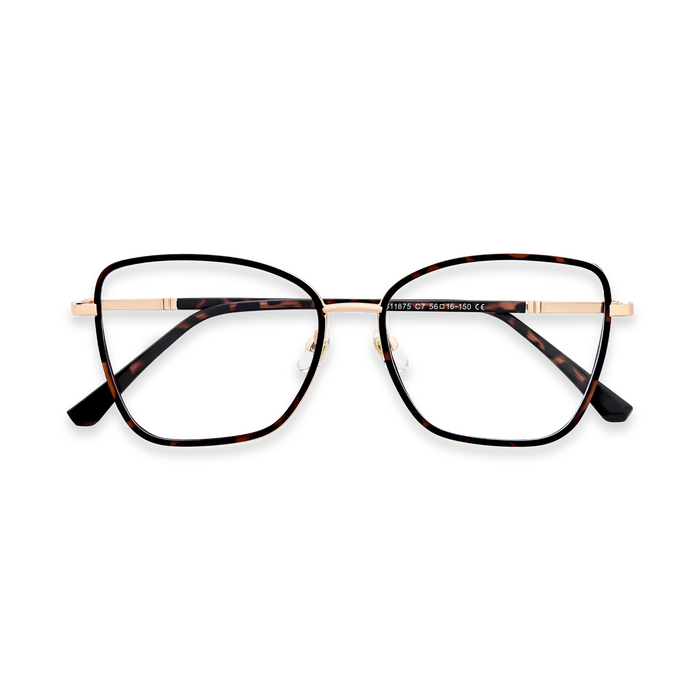 Zayden Dark Tortoise Square Glasses 1