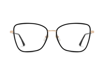 Zayden Gold/Black Square Glasses 2