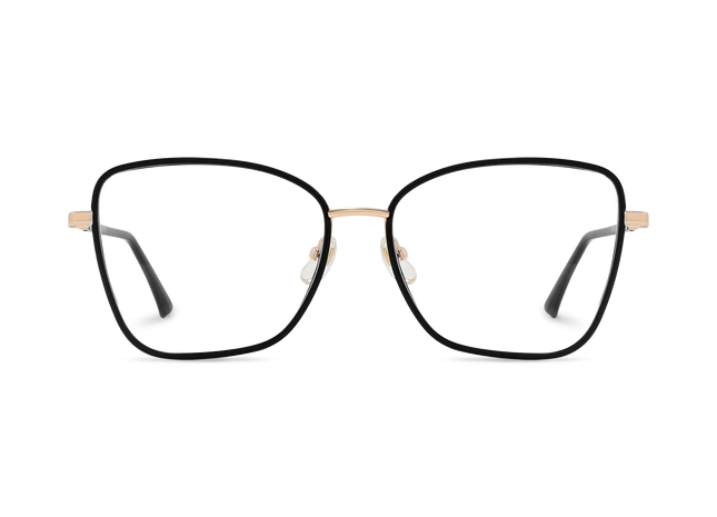 Zayden Gold/Black Square Glasses 2