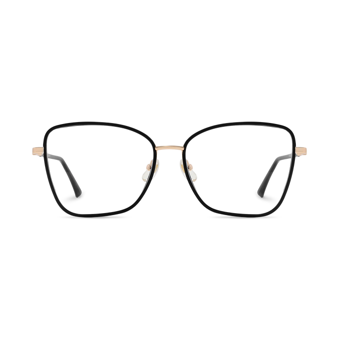 Zayden Gold/Black Square Glasses 2