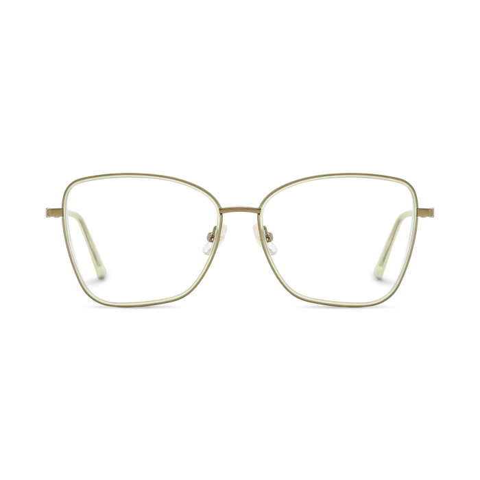 Zayden Light Green Square Glasses 2