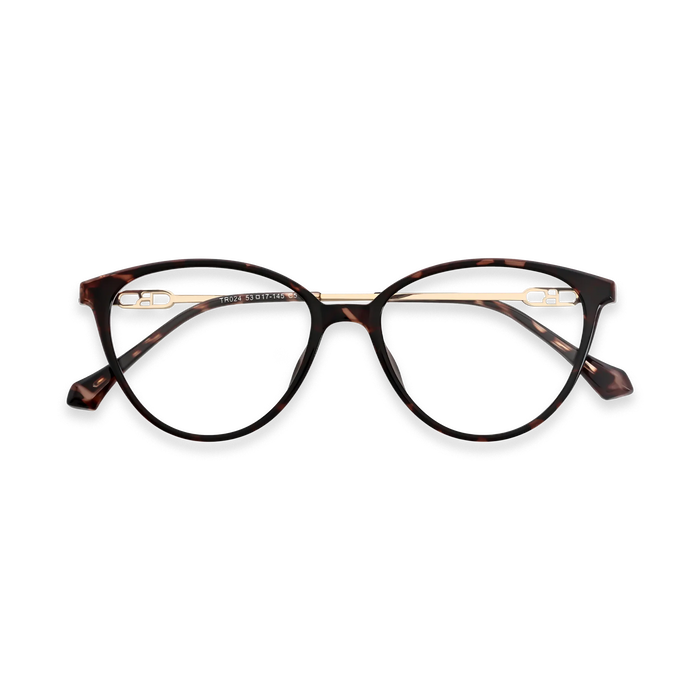 Zayne Dark Tortoise Round Glasses 1