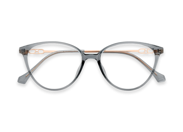 Zayne Grey Round Glasses 1