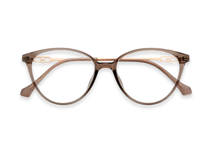 Zayne Light Brown Round Glasses 1