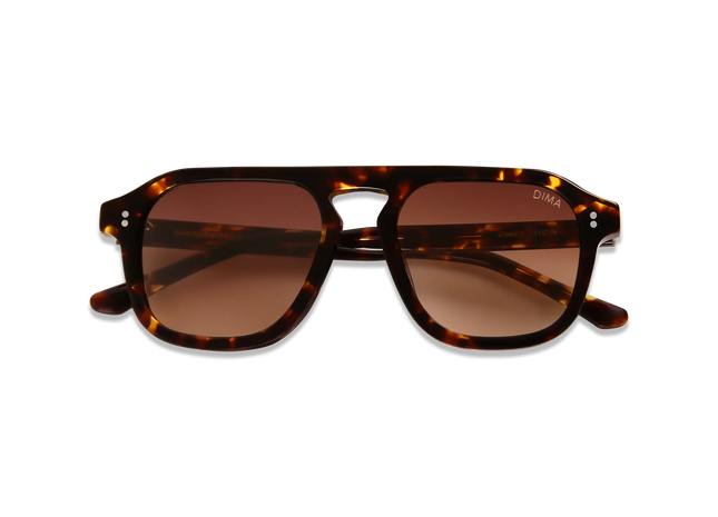 dima sunglass cameo amber tortoise frame brown gradient lens 2