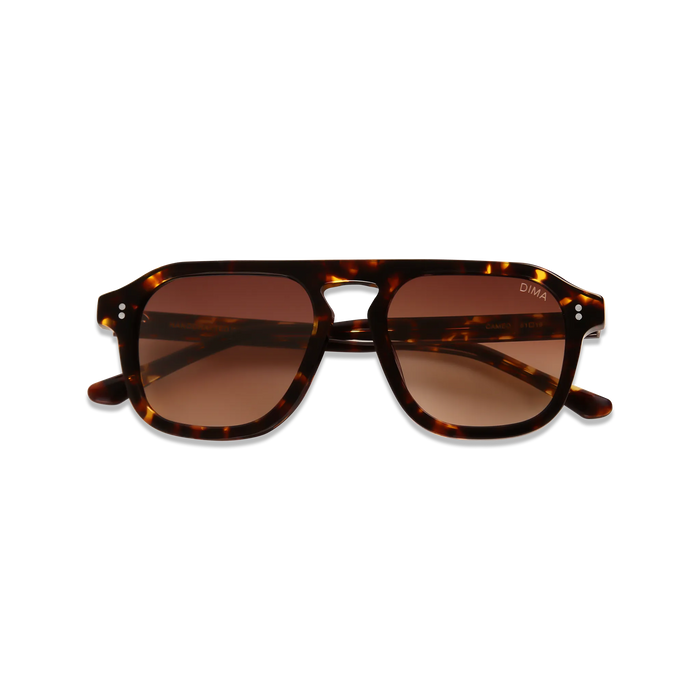dima sunglass cameo amber tortoise frame brown gradient lens 2
