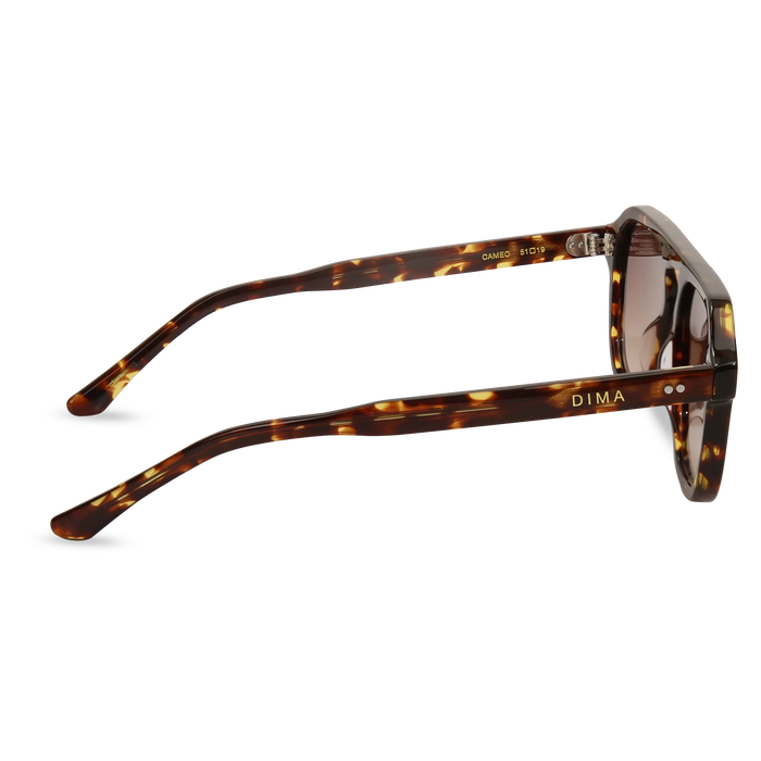 dima sunglass cameo amber tortoise frame brown gradient lens 4