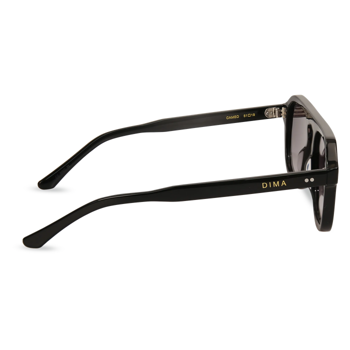 dima sunglass cameo black frame grey gradient lens 4
