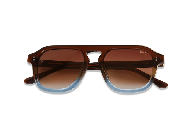dima sunglass cameo brown grey gradient frame brown gradient lens 2