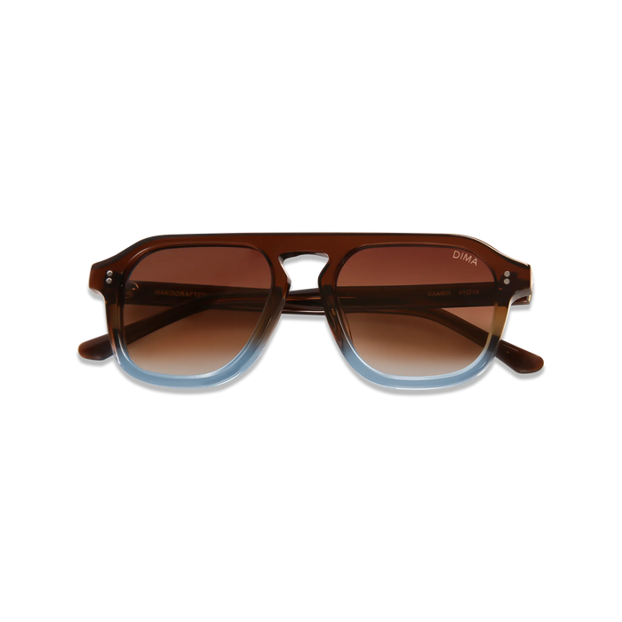 dima sunglass cameo brown grey gradient frame brown gradient lens 2
