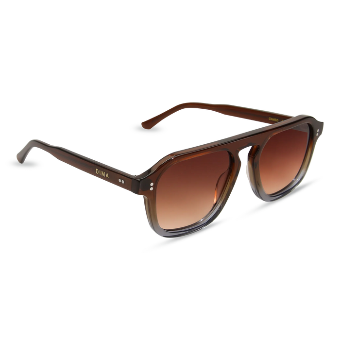 dima sunglass cameo brown grey gradient frame brown gradient lens 3
