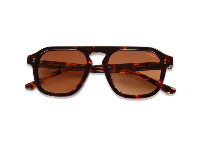 dima sunglass cameo havana frame brown gradient lens 2