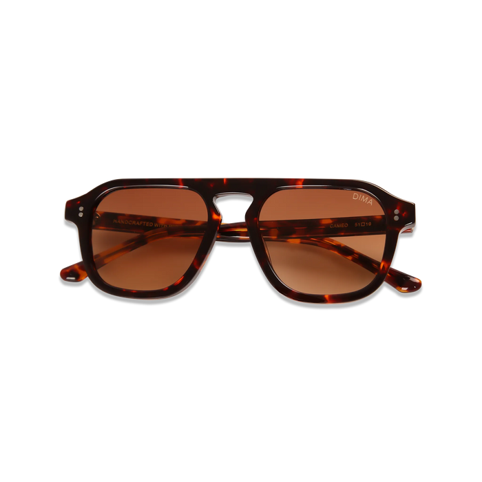 dima sunglass cameo havana frame brown gradient lens 2