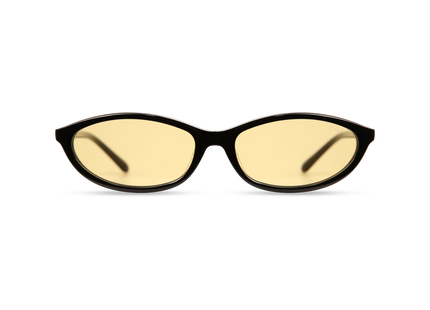 dima sunglass dina black frame yellow lens 1