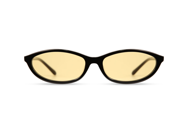 dima sunglass dina black frame yellow lens 1