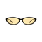 dima sunglass dina black frame yellow lens 1
