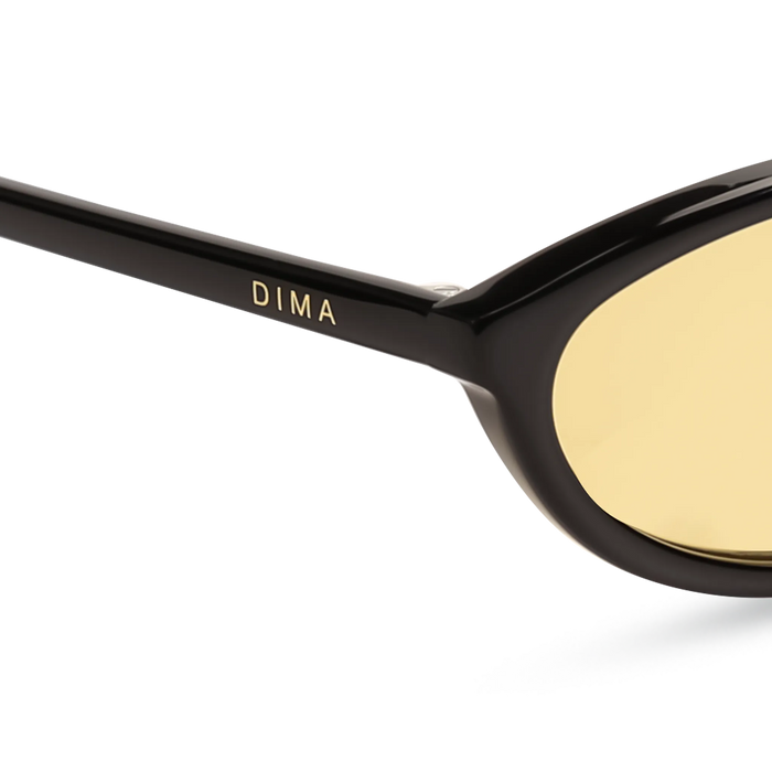 dima sunglass dina black frame yellow lens 5