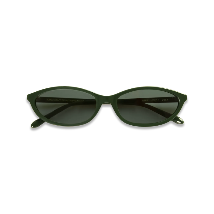 dima sunglass dina dark green frame green lens 2