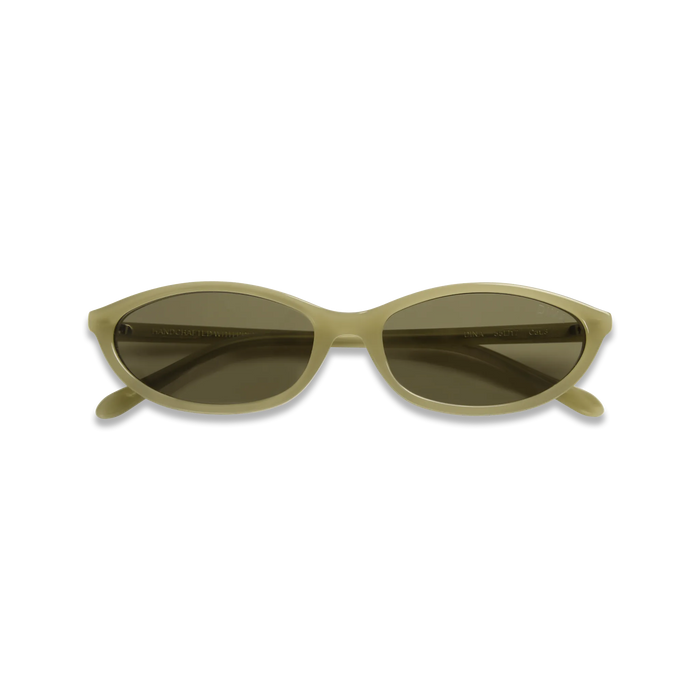 dima sunglass dina milky light olive frame olive lens 2