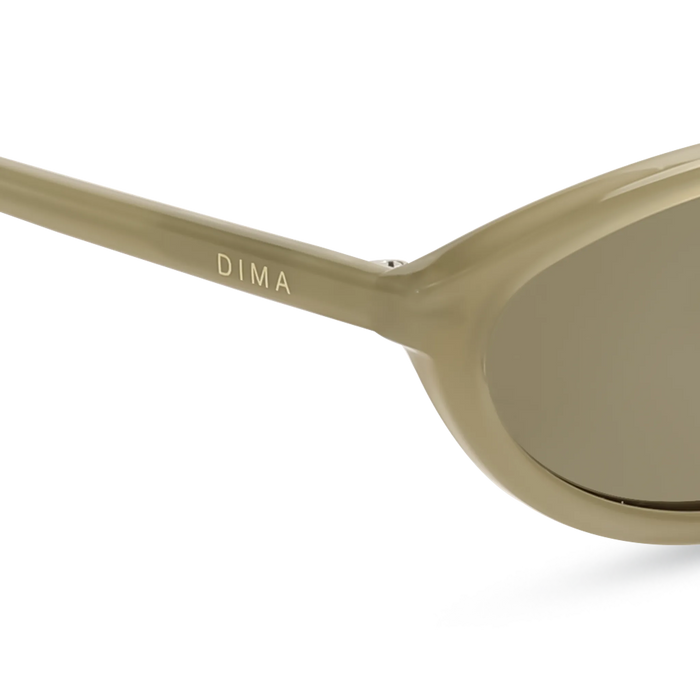 dima sunglass dina milky light olive frame olive lens 5