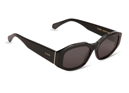 dima sunglass fleur black frame grey lens 2