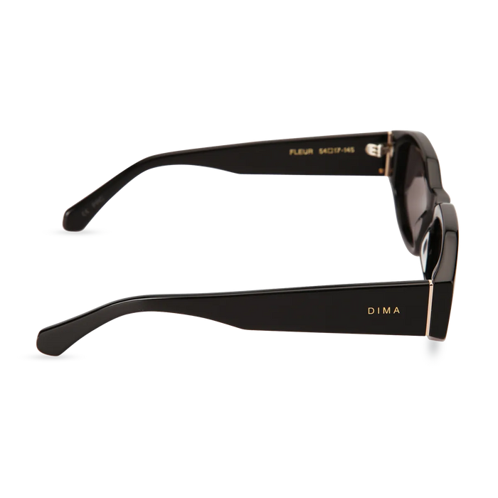 dima sunglass fleur black frame grey lens 3