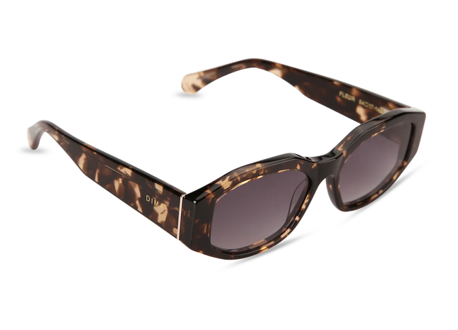 dima sunglass fleur blonde tortoise frame grey gradien lens 2