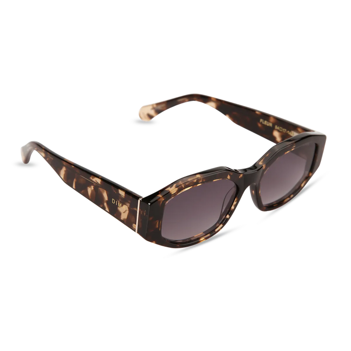 dima sunglass fleur blonde tortoise frame grey gradien lens 2