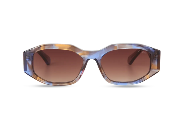 dima sunglass fleur crystal blue tortoise Frame brown gradient lens 1