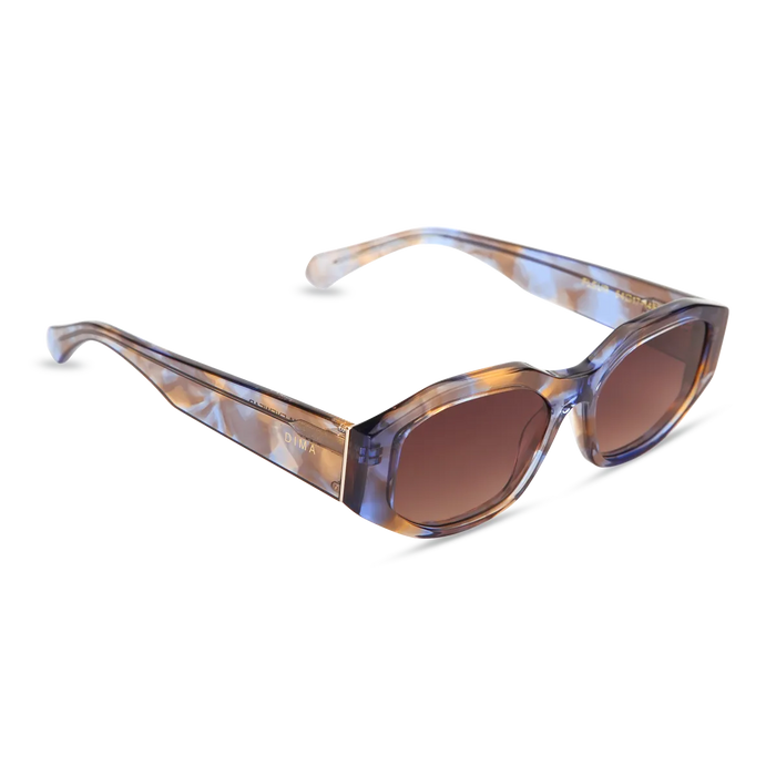 dima sunglass fleur crystal blue tortoise Frame brown gradient lens 2