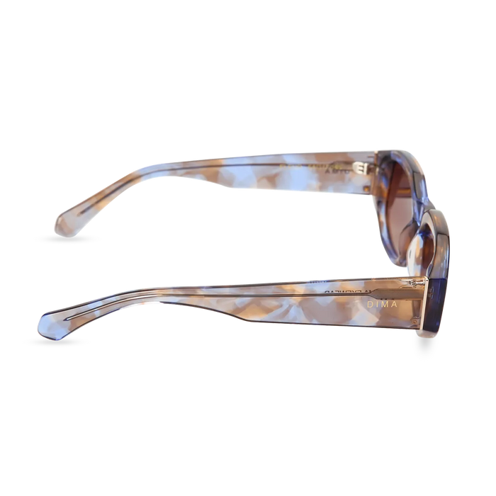 dima sunglass fleur crystal blue tortoise Frame brown gradient lens 3