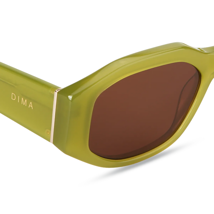 dima sunglass fleur milky olive frame brown lens 4