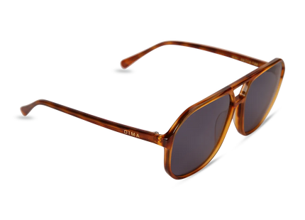 dima sunglass kiki amber tortoise frame vintage blue lens 2