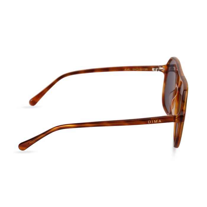 dima sunglass kiki amber tortoise frame vintage blue lens 3