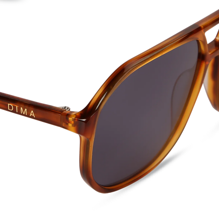 dima sunglass kiki amber tortoise frame vintage blue lens 4