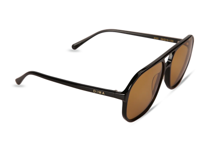 dima sunglass kiki black frame brown lens 2