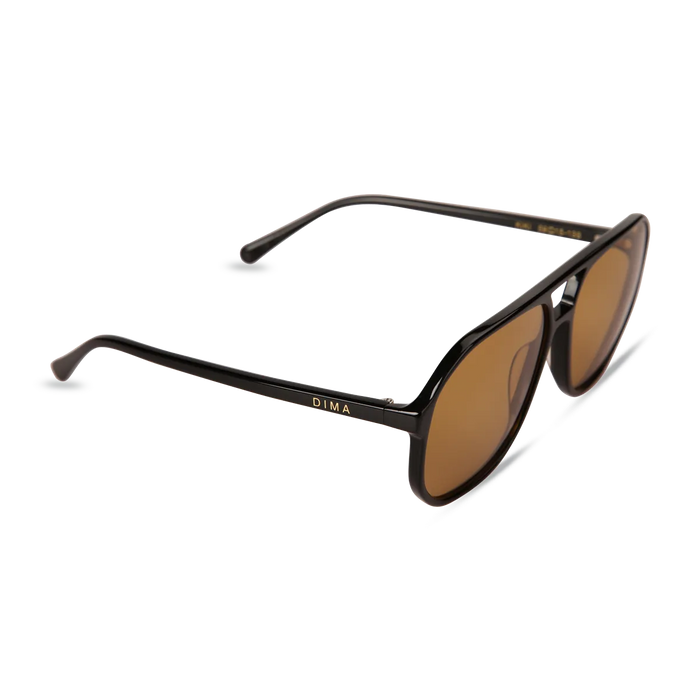dima sunglass kiki black frame brown lens 2