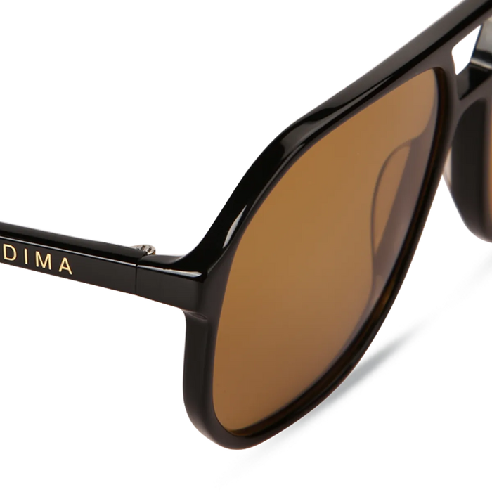 dima sunglass kiki black frame brown lens 4