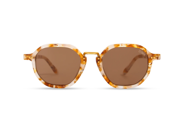 dima sunglass luxis brown pearl frame brown lens 1