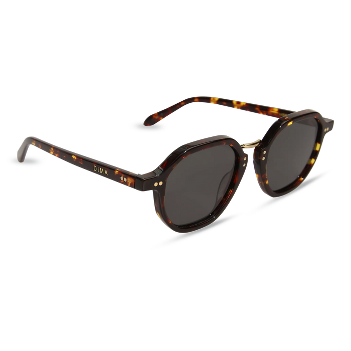 dima sunglass luxis dark tortoise frame grey lens 3