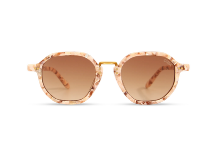  dima sunglass luxis pink pearl frame brown gradient lens 1