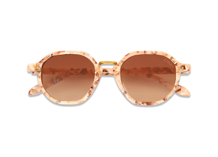  dima sunglass luxis pink pearl frame brown gradient lens 2