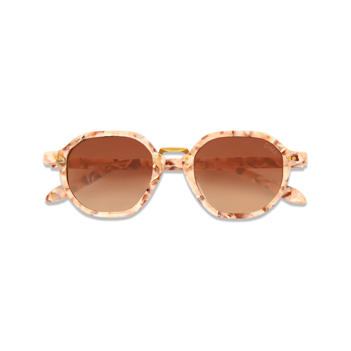  dima sunglass luxis pink pearl frame brown gradient lens 2