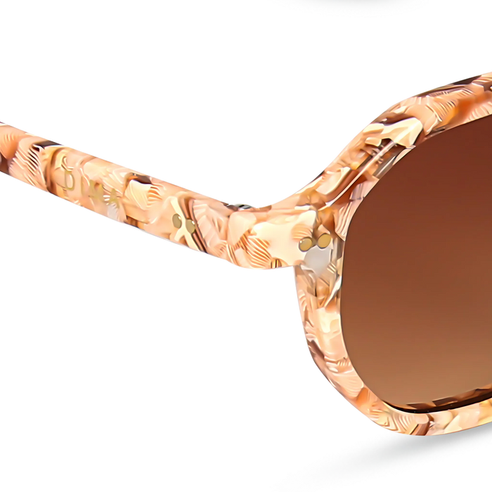  dima sunglass luxis pink pearl frame brown gradient lens 5