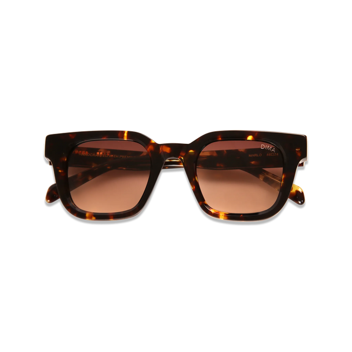 dima sunglass marlo amber tortoise frame brown gradient lens 2